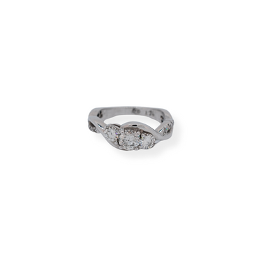 9ct white gold diamond ring