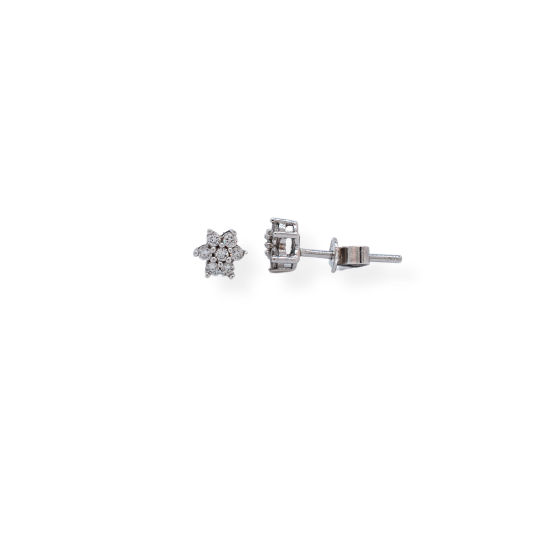 9ct gold diamond earrings