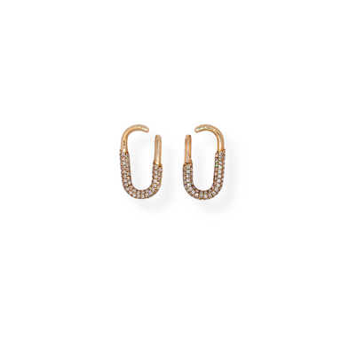 9ct gold diamond earrings