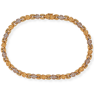 18ct Two tone Necklace