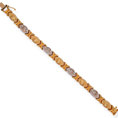 18ct 2tone gold bracelet
