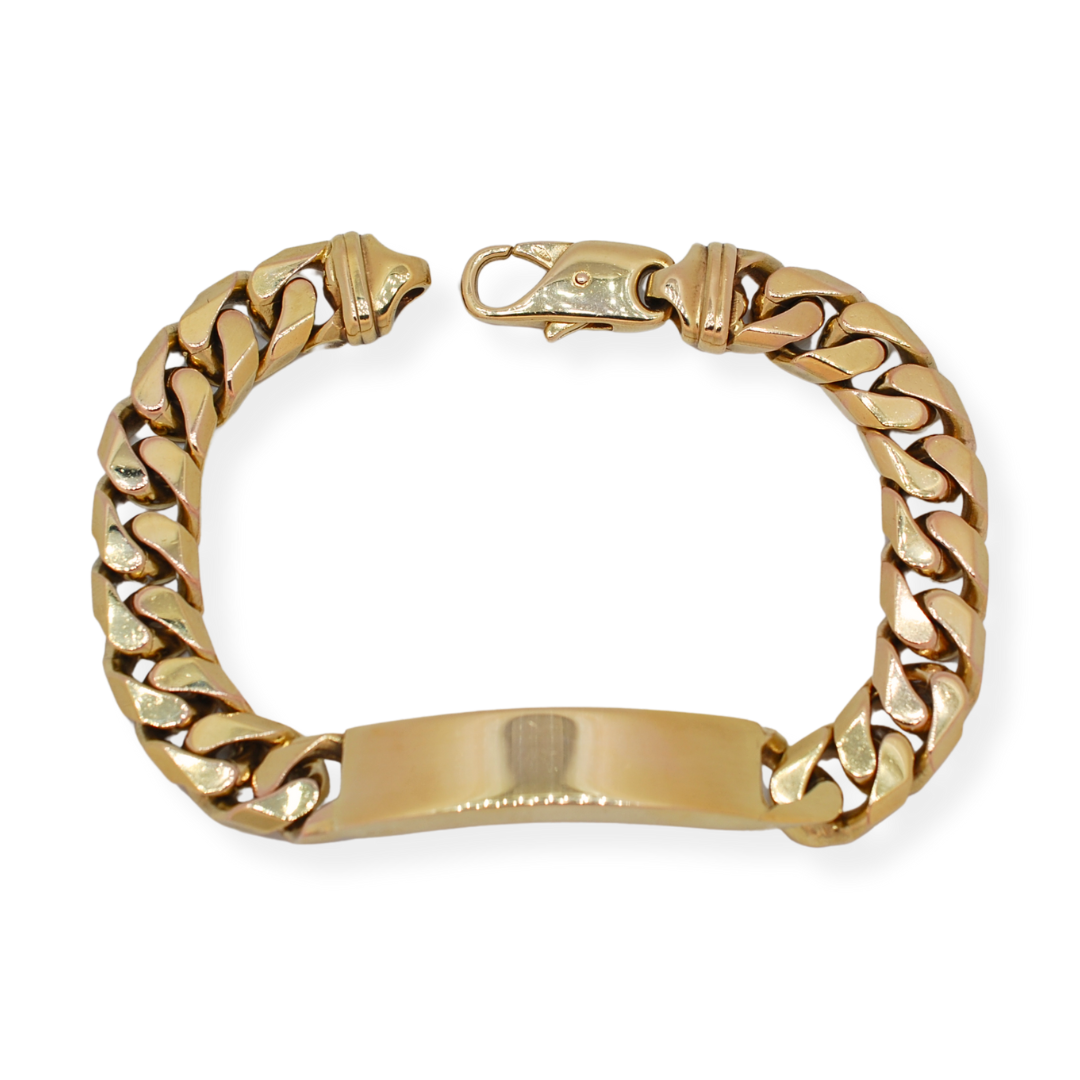 9ct gold ID bracelet