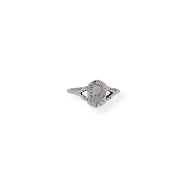 Silver baby Signet Ring