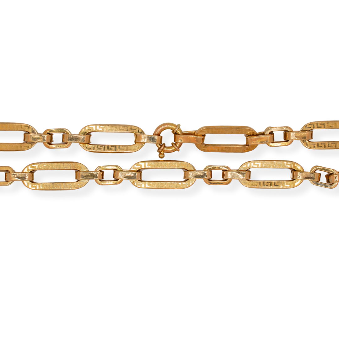 9ct gold link necklace