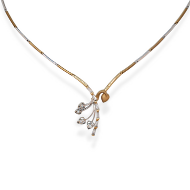 9ct gold necklace and bracelet set