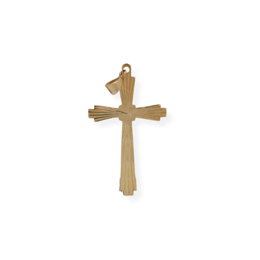 9ct gold cross pendant