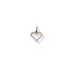 9ct gold cz heart pendant