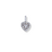 9ct gold cz heart pendant