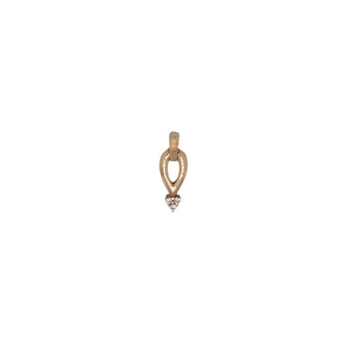 9ct gold cz pendant