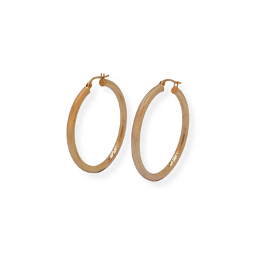 9ct gold hoop earrings