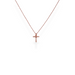 9ct gold diamond cross necklace