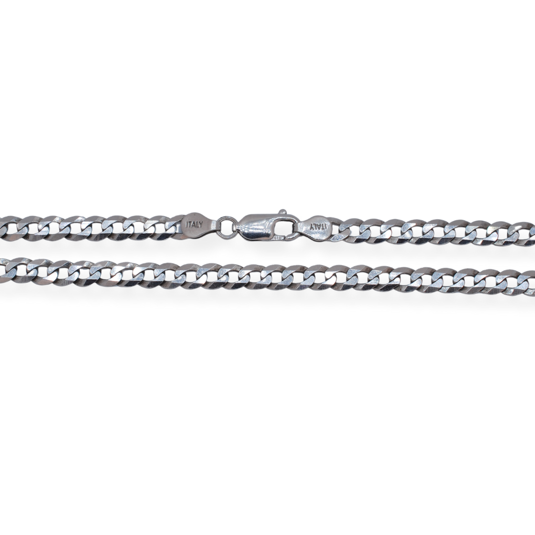 silver curb chain