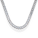 silver rounded curb chain