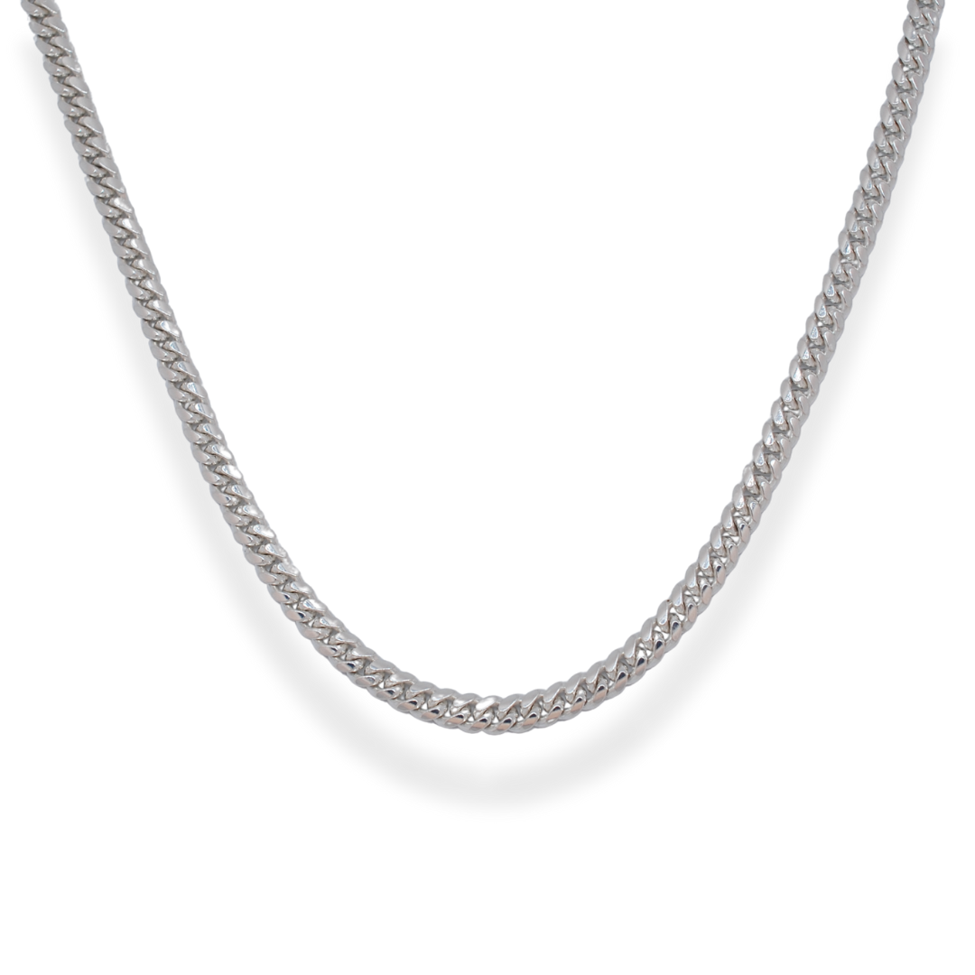 silver miami cuban chain