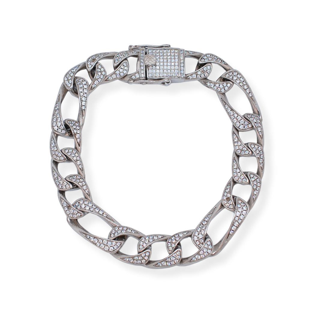 Silver cz bracelet