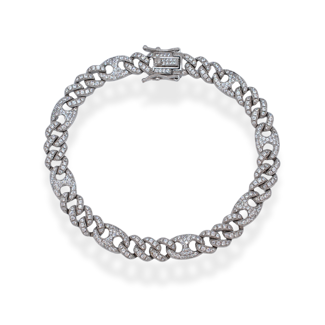 Silver cz bracelet