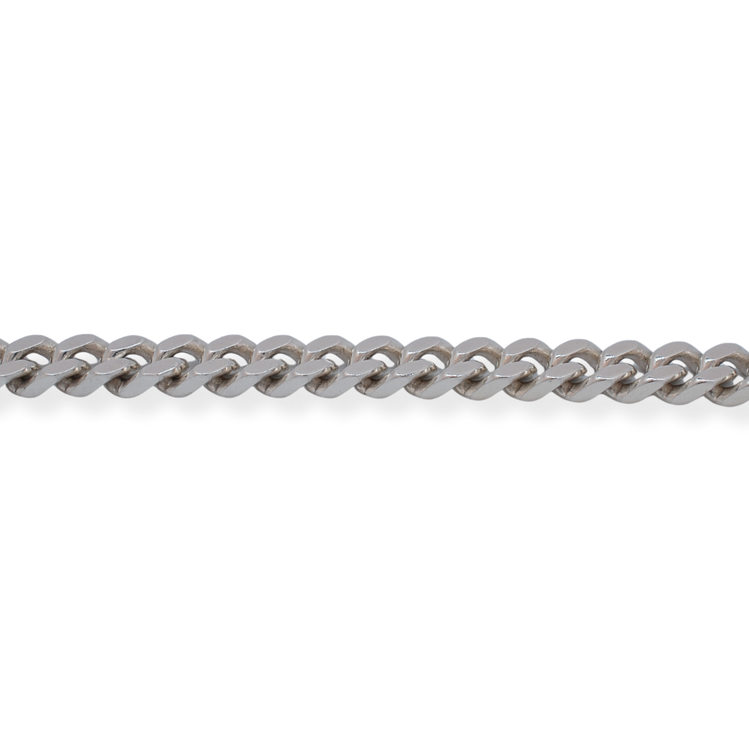 Silver curb bracelet