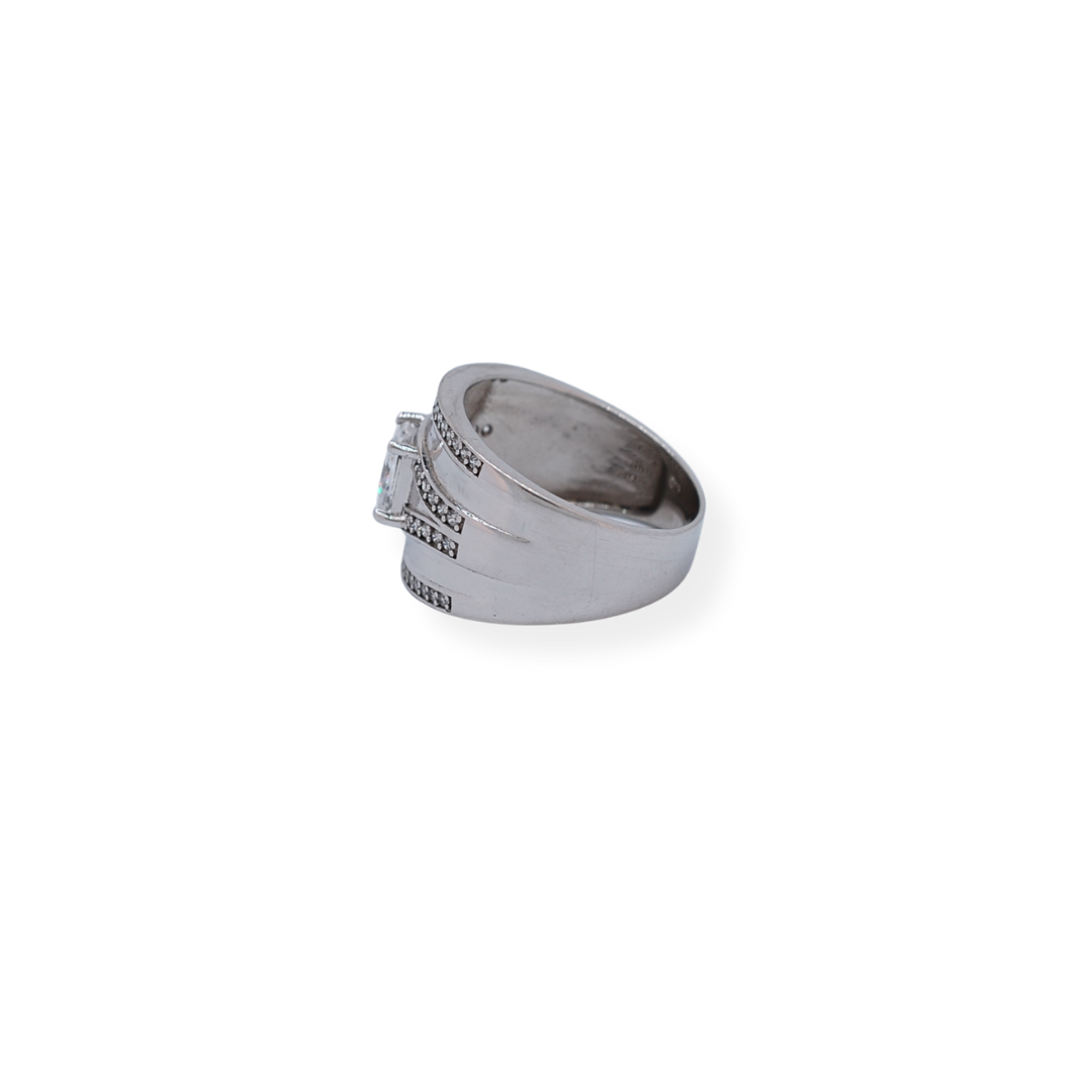 Sterling Silver Cz Ring