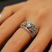 Silver cz ring