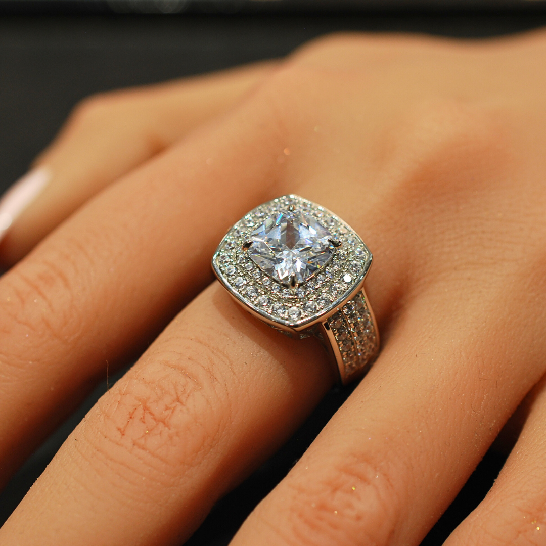 Sterling Silver Cz Ring