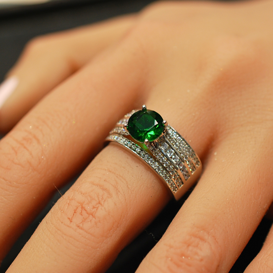 Sterling Silver Cz Ring