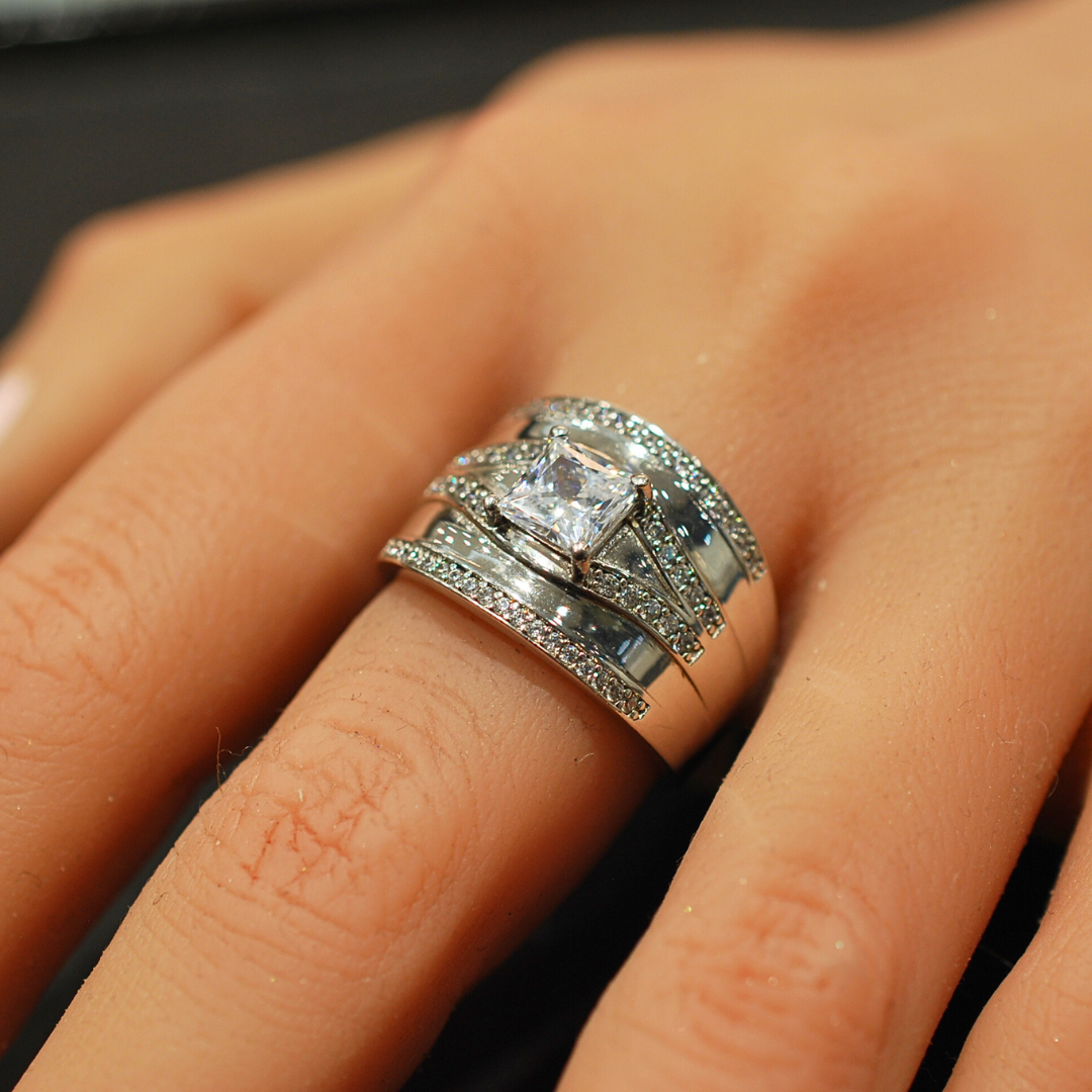 Sterling Silver Cz Ring