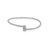 Silver cz bangle