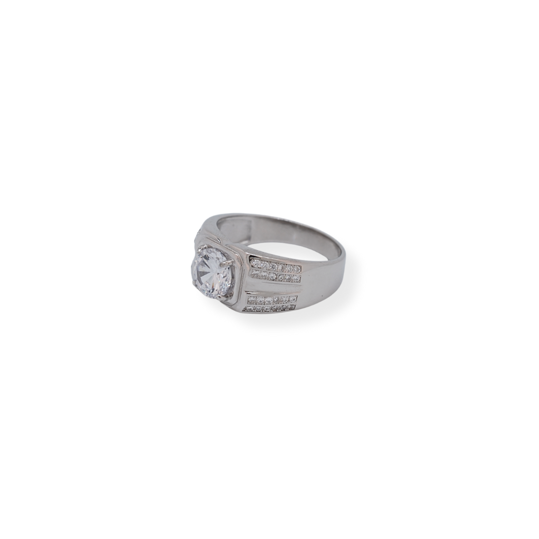 Silver cz ring