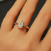 Silver cz ring