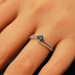 18ct gold turquoise diamond ring