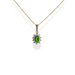 9ct gold peridot necklace