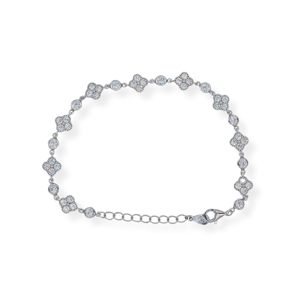 Silver cz bracelet
