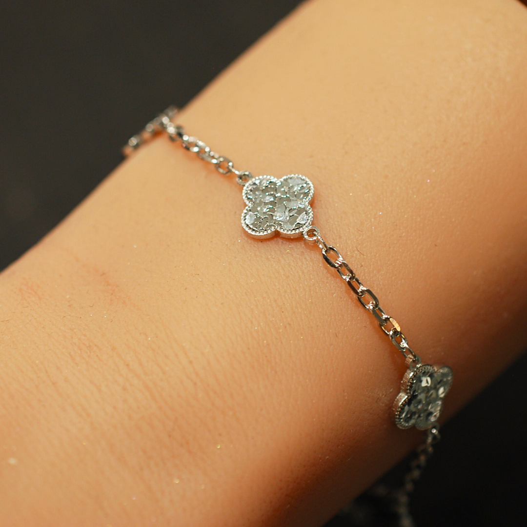 Silver fancy bracelet
