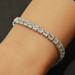 Silver cz tennis bracelet