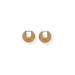 9ct gold round earrings