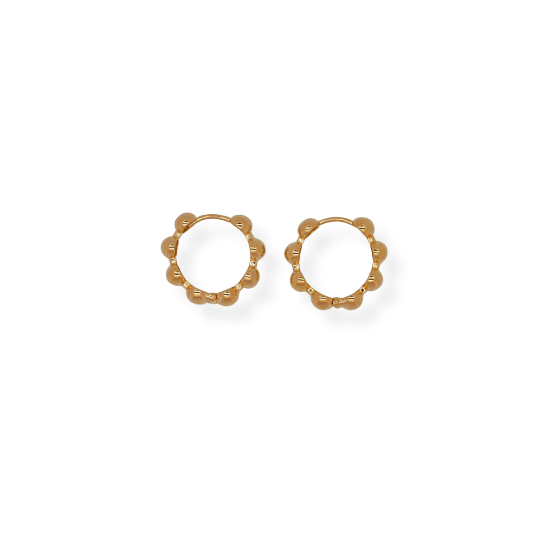 9ct gold bubble earrings