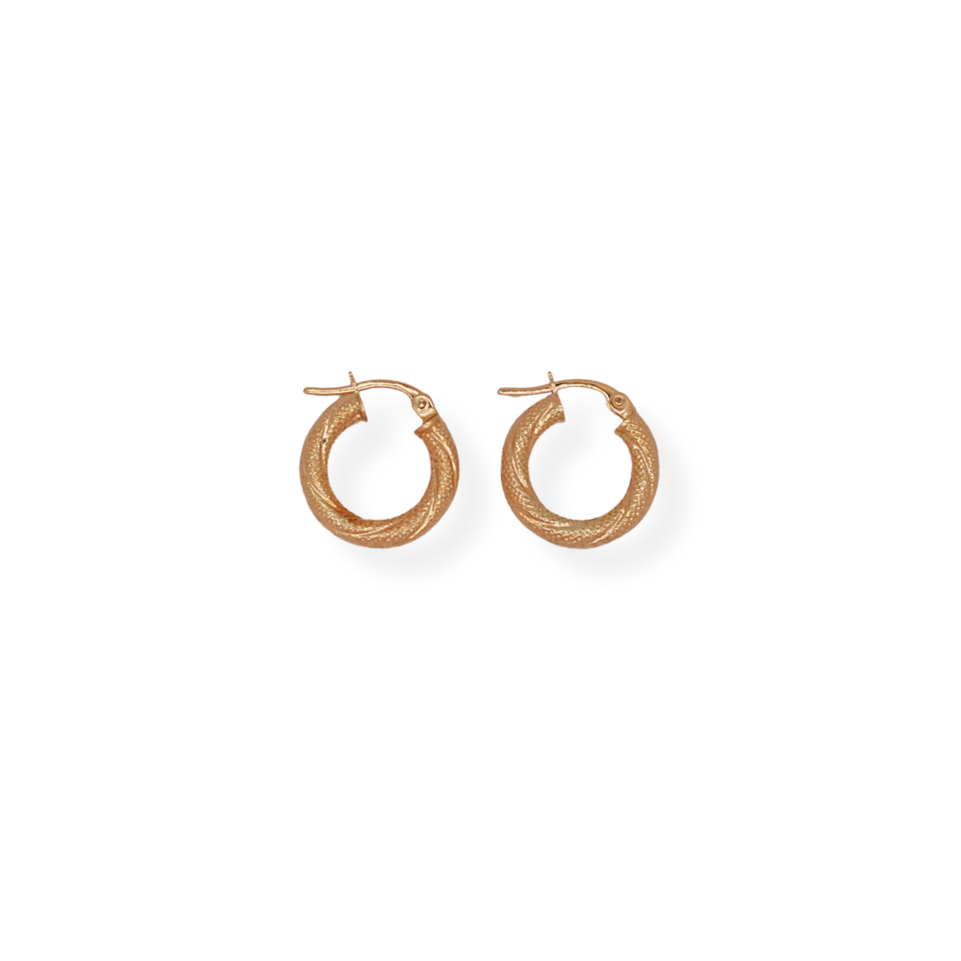 9ct gold hoop earrings