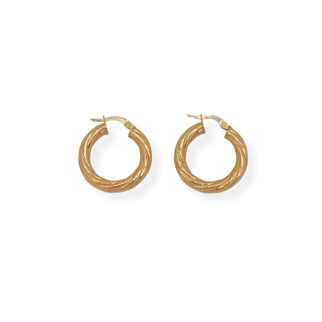 9ct gold huggies earrings
