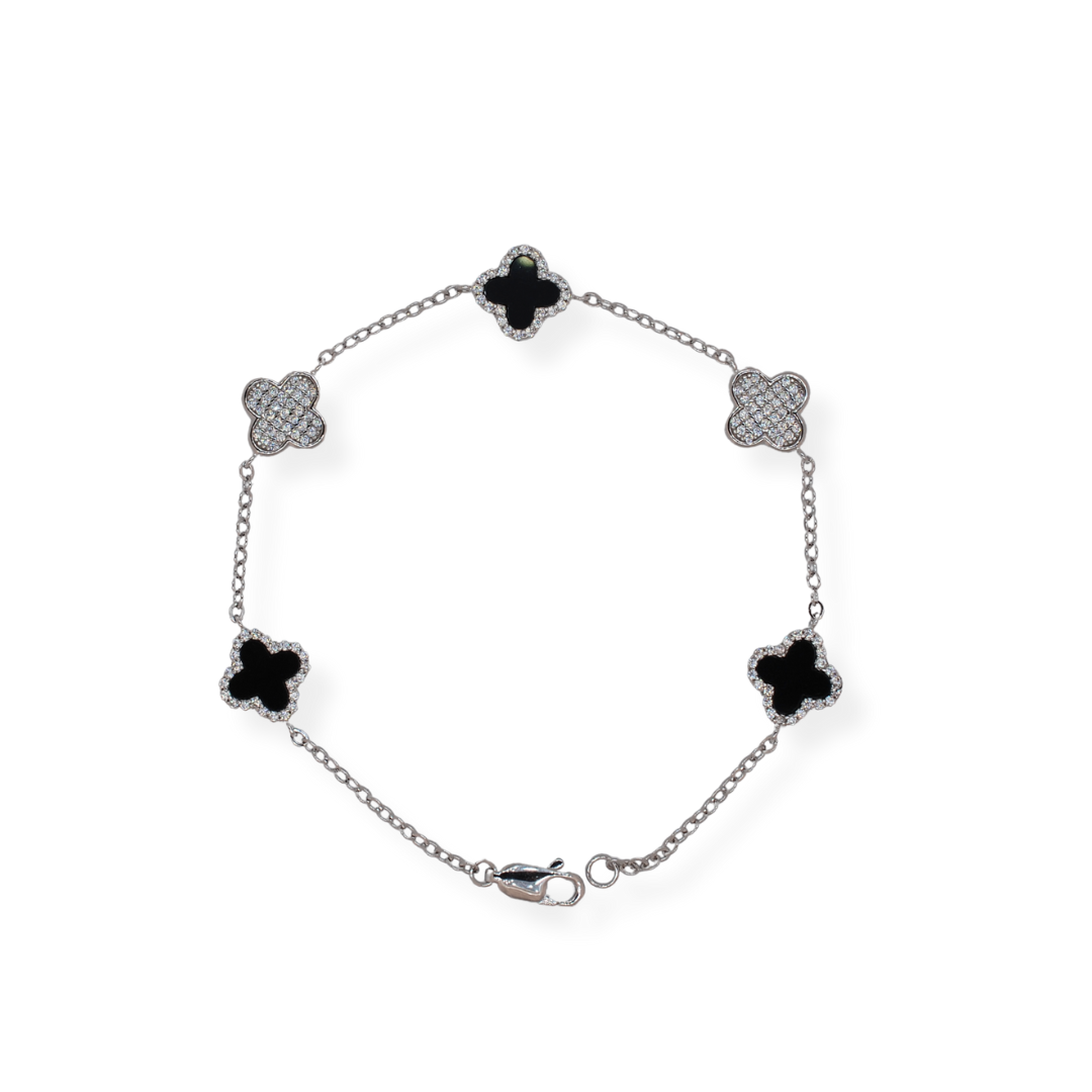 Silver cz bracelet