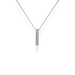 Silver cz pendant necklace