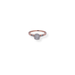 Rose gold plated cz ring