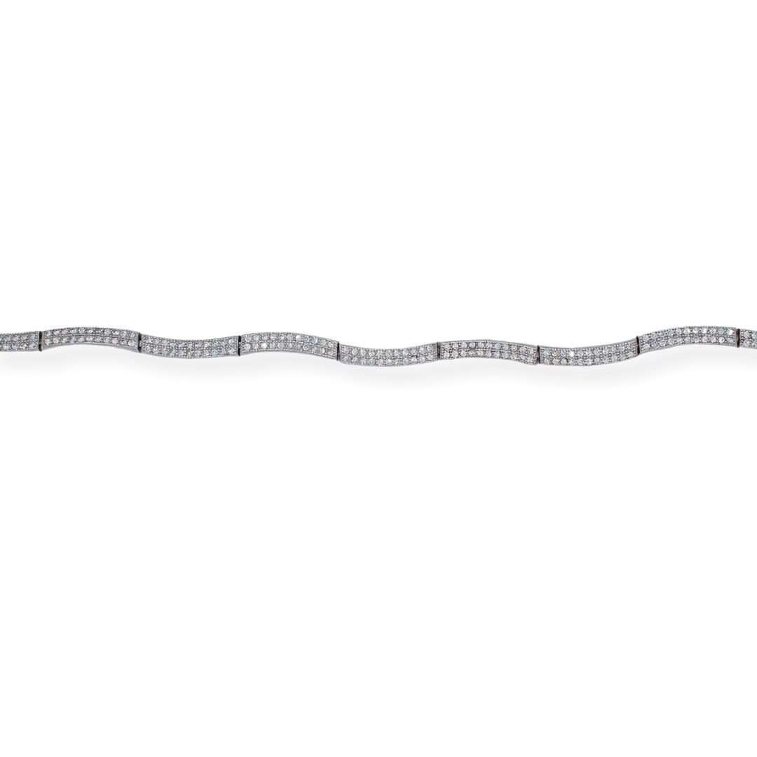 silver cz bracelet