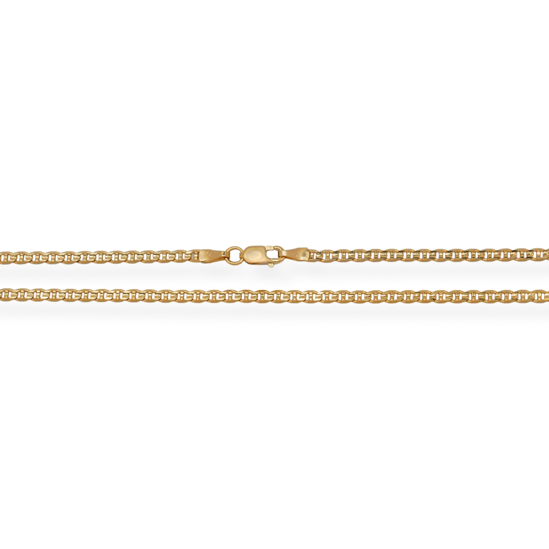 9ct gold marina curb chain