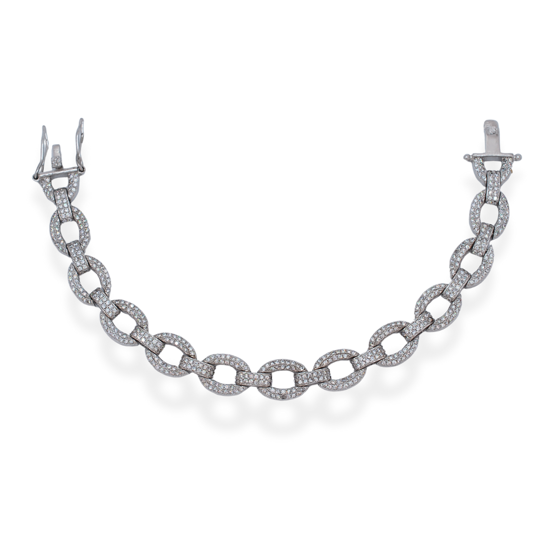 Silver cz bracelet