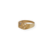 9ct gold castle ring