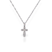 9ct gold diamond cross necklace