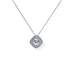 9ct white gold diamond pendant