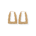 14ct gold square hoop earrings