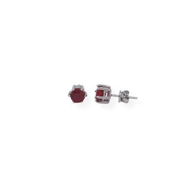 18ct gold ruby stud earrings