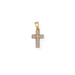 9ct 2/tone gold cross